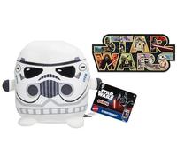 STAR WARS Cuutopia Plush 5-inch Toy, Rounded Soft Pillow Doll Inspired with Bonus Sticker (Stormtrooper)