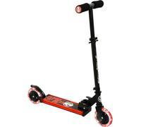 Star Wars Dark Side Light Up Folding Inline Scooter | Unisex Girls or Boys | Officially Licenced 2 Wheel Push | Adjustable Handlebar Height