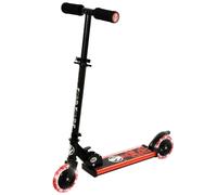 Star Wars Dark Side Light Up Folding Inline Scooter | Unisex Girls or Boys | Officially Licenced 2 Wheel Push | Adjustable Handlebar Height