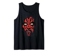 Star Wars Darth Maul Weathered Face Tank Top