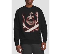 Star Wars Darth Palpatine Large Face Sweatshirt, Black Black M