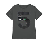 Star Wars Darth Vader 5 Unisex Kids T Shirt, Charcoal, 5-6 Years
