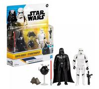 STAR WARS Darth Vader and Stormtrooper Action Figure Set - 2pk