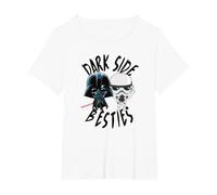 Star Wars Darth Vader and Stormtrooper Best Friend T-Shirt, Women's Plus, White, 2X
