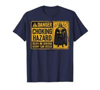 Star Wars Darth Vader Choking Hazard Sign T-Shirt