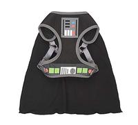 Star Wars Darth Vader Cosplay Dog Harness for Small Dogs (S) | Black No Pull Harness With Hood | Pet Costume