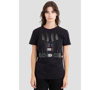 Star Wars Women's Darth Vader Costume T-Shirt, Black | Size: Small Star Wars Black S