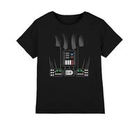Star Wars Darth Vader Costume Unisex Kids T Shirt, Black, 5-6 Years