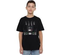 Star Wars Darth Vader Costume Unisex Kids T Shirt, Black, 7-8 Years