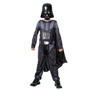 Rubies 3014785-6000 Darth Vader With Non-light Up Lightsaber Kids Fancy Dress, Boys, Multicoloured, 5-6 Years Halloween