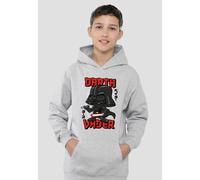 Star Wars Darth Vader Kawaii Youth Kids Pull-Over Hoodie, Athletic Heather Disney Grey 9-11 Years