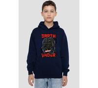 Star Wars Darth Vader Kawaii Youth Kids Pull-Over Hoodie, Navy Disney Navy 9-11 Years