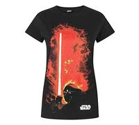 Star Wars Darth Vader Lightsaber Womens T-Shirt Black