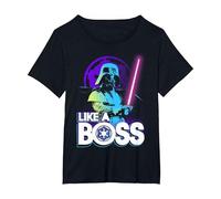 Star Wars Darth Vader Like A Boss Color Pop T-Shirt, Women's Plus, Black, 3X