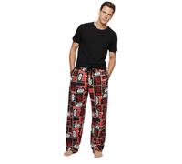 Star Wars Darth Vader Mens Red Lounge Pants | Classic Loungewear with Drawstring | Casual Wear Featuring Iconic Film Character | Comfortable Homewear | Star Wars Merch - Small
