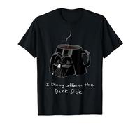 Star Wars Darth Vader Mug I Like My Coffee On The Dark Side T-Shirt, Men, Black, 6X-Large