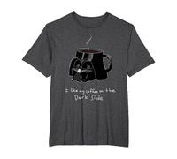 Star Wars Darth Vader Mug I Like My Coffee On The Dark Side T-Shirt, Men's Big and Tall, Dark Heather Grey, 3X Tall