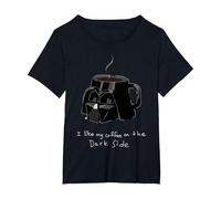 Star Wars Darth Vader Mug I Like My Coffee On The Dark Side T-Shirt, Women's Plus, Black, 6X
