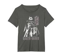 Star Wars Darth Vader Slash T-Shirt, Women's Plus, Asphalt Grey, 6X