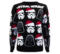 Heroes Inc Star Wars Christmas Jumper Darth Vader/Stormtrooper Sweatshirt (S)