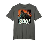 Star Wars Darth Vader Stormtrooper Pumpkins Halloween Boo! T-Shirt, Men's Big and Tall, Asphalt Grey, 2X Tall