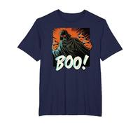 Star Wars Darth Vader Stormtrooper Pumpkins Halloween Boo! T-Shirt, Men's Big and Tall, Navy Blue, 2X Tall