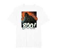 Star Wars Darth Vader Stormtrooper Pumpkins Halloween Boo! T-Shirt, Men's Big and Tall, White, 2X Tall