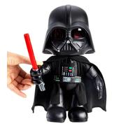 Star Wars Darth Vader Voice Manipulator Plush Toy, 11-inch-tall with Light-Up Lightsaber & Voice Changer - 900 HJW21