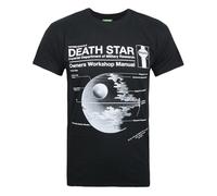 Star Wars Death Star Print Mens Small Short Sleeved T-Shirt