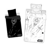 Star Wars Death Star Single Duvet Cover 140x200 + Pillowcase Glow