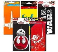 Star Wars Decal Stickers Set - 5 Premium Decals for Room Decor, Car, Laptop, Water Bottle Featuring Yoda, Darth Vader and More (Party Favors)
