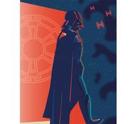 Star Wars Digital Moonlight Darth Vader Framed Canvas Print