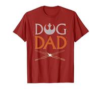 Star Wars Dog Dad Pet Parent Lightsabers T-Shirt, Men, Cranberry Red, 3X-Large