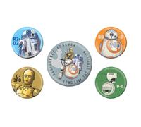 Star Wars Droids Badge (Pack of 5) (One Size) (Multicoloured)