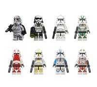 (Star Wars - E) 8PCS Star Wars Clone Wars Fit Lego Minifigures Toy Fit Lego