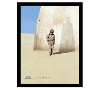 Star Wars Episode I Anakin Skywalker Print (40cm x 30cm) (Blue/Cream/White)