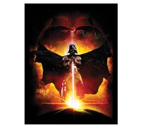 Star Wars Episode Iii Lightsaber Darth Vader Framed Poster In Black Black