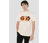 Star Wars: Episode III Revenge Of The Sith Anakin & Obi-Wan Lava Logo T-Shirt, Natural Star Wars Beige XXXL