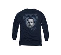 Star Wars: Episode III Revenge Of The Sith Jedi Master Obi-Wan Portrait Long Sleeve T-Shirt, Navy Star Wars Navy XL