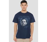 Star Wars: Episode III Revenge Of The Sith Jedi Master Obi-Wan Portrait T-Shirt, Navy Star Wars Navy M