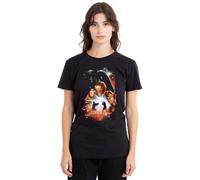 Star Wars: Episode III Revenge of The Sith Retro Classic Poster Ladies T Shirt, Black, Small