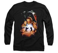 Star Wars: Episode III Revenge of The Sith Retro Classic Poster Unisex Long Sleeve T Shirt, Black, Small