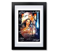 Star Wars Episode IX The Rise Of The Skywalker Cast Signed A4 Poster Photo Print Framed Autograph Gift Movie Film Adam Driver (Episode II, A4 Black Framed & Mounted)