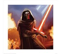 Star Wars Episode VII (Kylo Ren Fire) 40 x 40cm Art Print