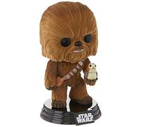 Star Wars Episode VIII: The Last Jedi - Chewbacca with Porg Flocked Pop! Vinyl Figure