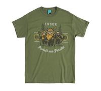 Star Wars Ewok Endor Protect Our Forests Khaki T Shirt
