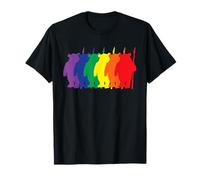 Star Wars Ewok Silhouettes Rainbow T-Shirt