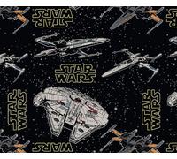 Star Wars Fabric Rebel Ships 100% Cotton Fabric 42'' (110cm) Wide Sold by Half Metre Ideal for Crafting, Quilting, Patchwork, and Dressmaking