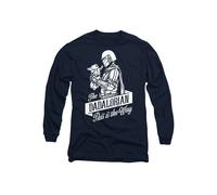 Star Wars Father's Day The Dadalorian Mandalorian Long Sleeve T-Shirt, Navy | Size: Large Star Wars Navy L