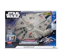 Star Wars MICRO GALAXY SQUADRON ASSAULT CLASS MILLENNIUM FALCON - 7-Inch Vehicle with 1-Inch Han Solo, Chewbacca, Princess Leia and Obi-Wan Kenobi